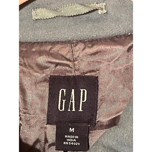 Gap Teal Zip n Toggle Y2K Pea Coat size Medium - Picture 8 of 10